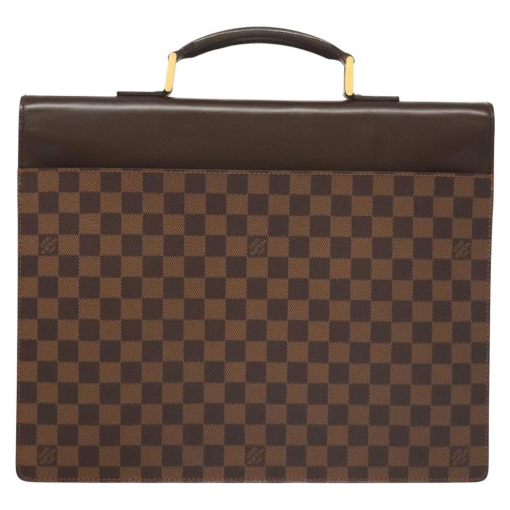 LOUIS VUITTON Damier Ebene Altona PM Briefcase N53315 LV Auth 121963 - Picture 2 of 16